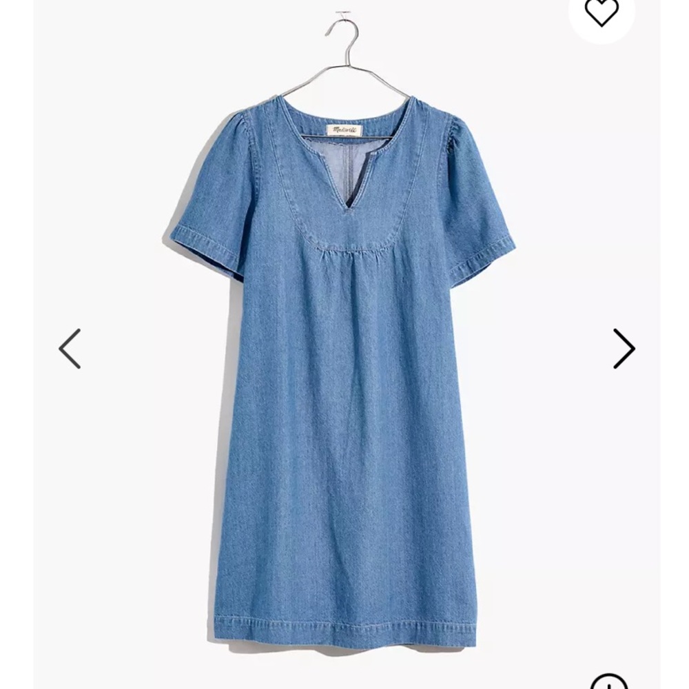 Denim Popover Swing Dress in Newsom Wash
